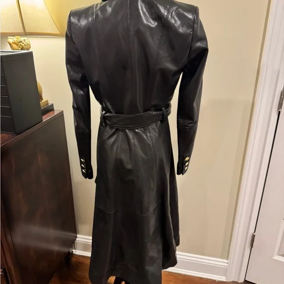 Alice+Olivia goat leather coat XS like new - Picture 5 of 9